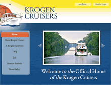 Tablet Screenshot of krogencruisers.com